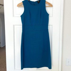 Ann Taylor sheath dress in mallard blue